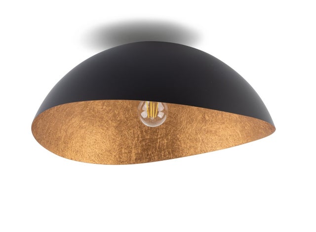 Lampa sufitowa wisząca Solaris czarno-miedziana 1xE27x15W dekoracyjna wym: 19 x 48 x 47 cm metal SIGMA