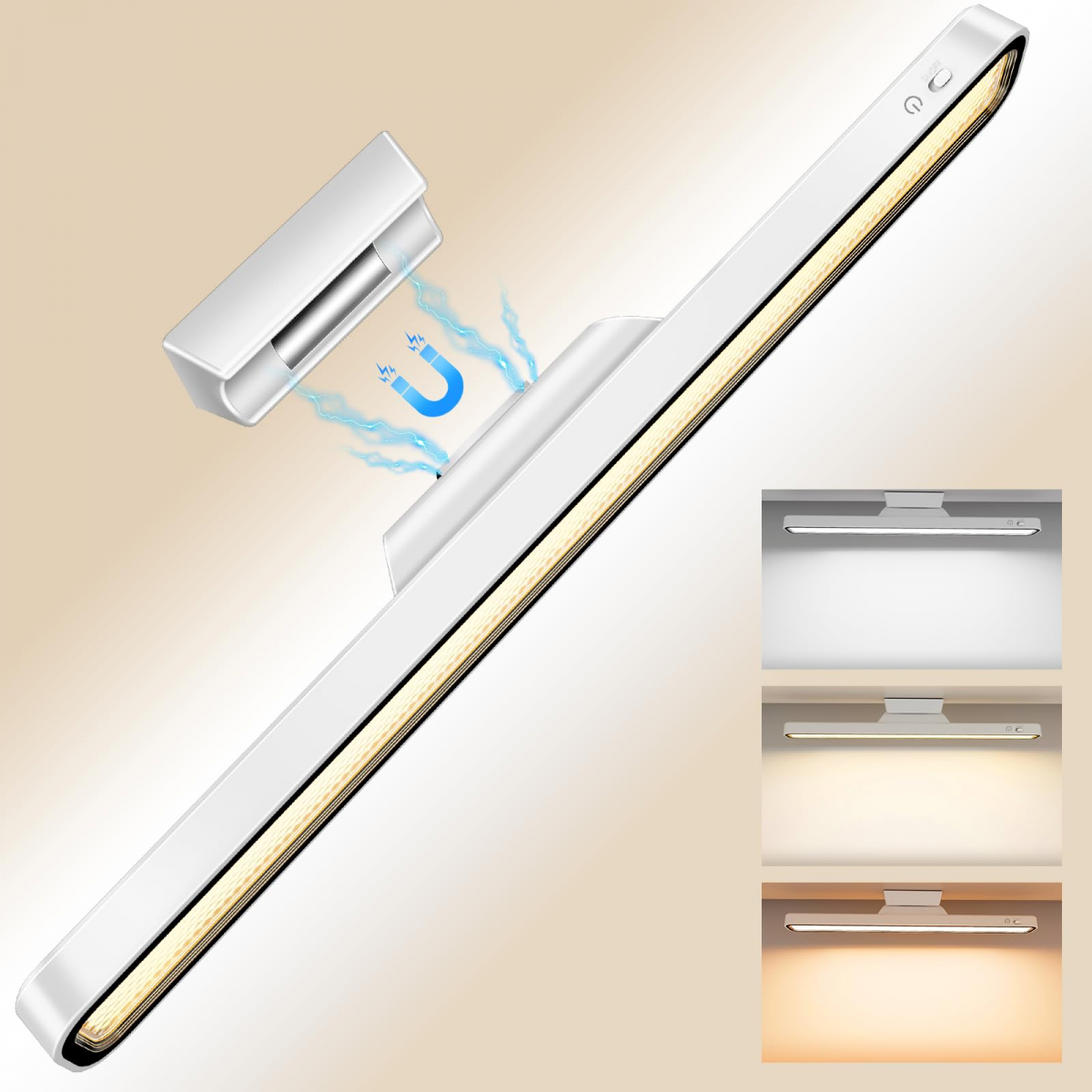 Lámpara led tira para debajo del mueble cocina cm con batería tira luz inalámbrica recargable con intensidad iluminación antideslumbrante extraíble