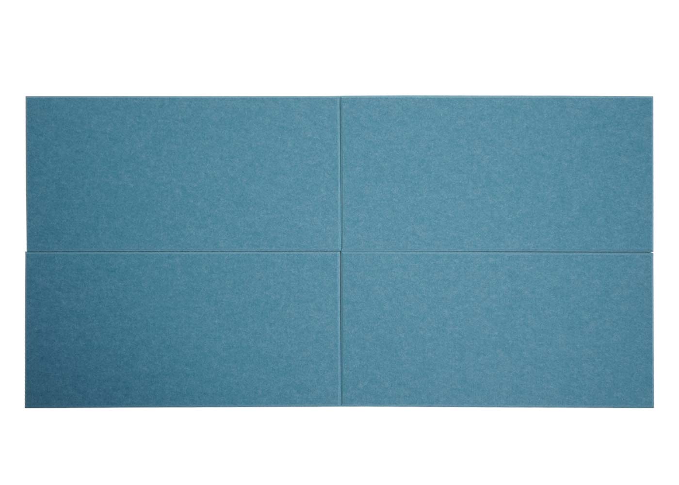 Lot de 6 panneaux muraux acoustiques HWC-L52, panneaux muraux acoustiques, insonorisant 1qm surface 60x30cm ~ bleu - 6