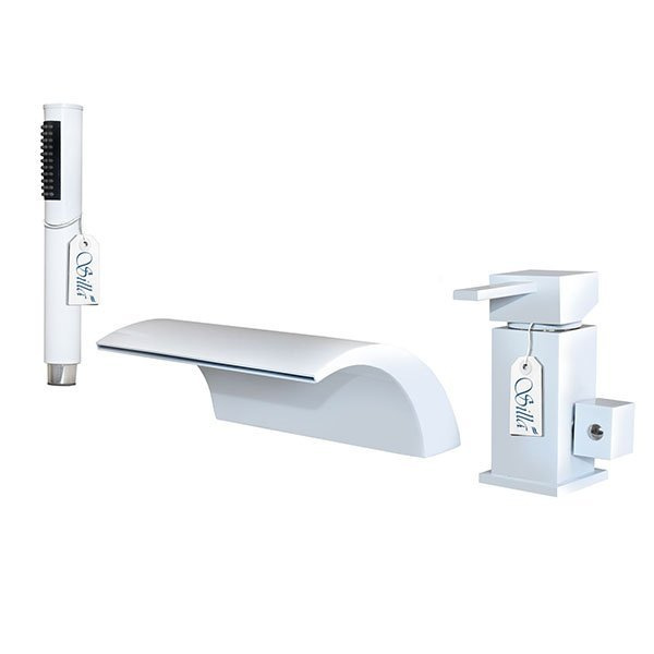 SILLA BATERIA WANNOWA CASCADE 3-OTWOROWA S-1006 BIAŁA