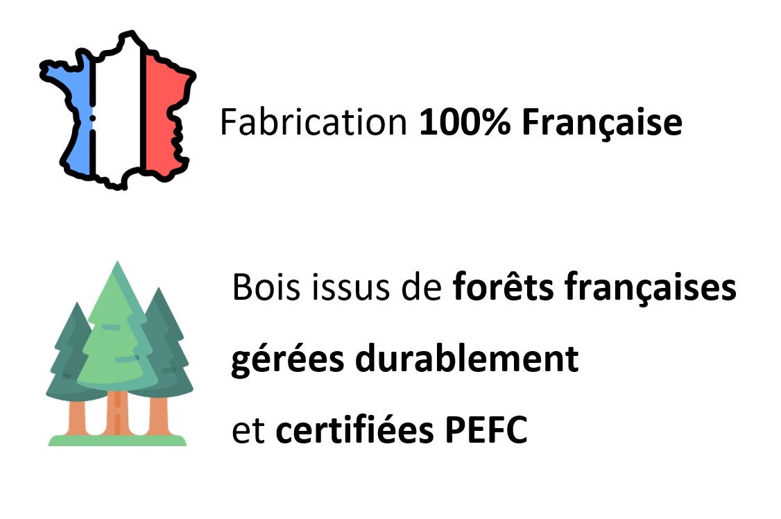 Composteur en bois 600L en douglas classe 3 traité marron avec couvercle - 3