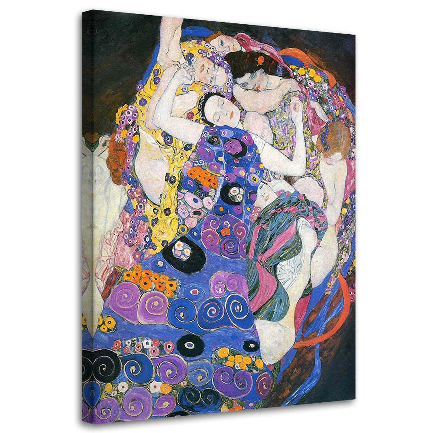 Obraz na płótnie, Dziewice - G. Klimt reprodukcja 60x90