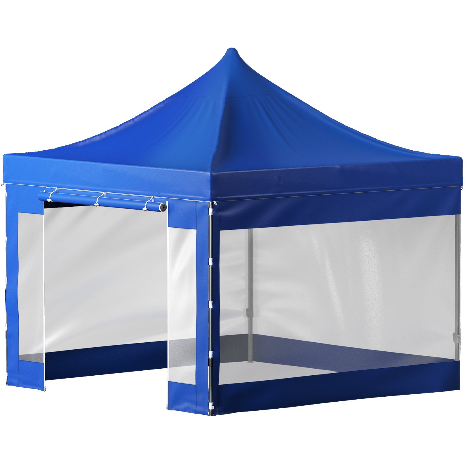 Tente Auvent Pop Up Extérieure 10x10 - Jambe Inclinée Télescopique, Portable Et étanche