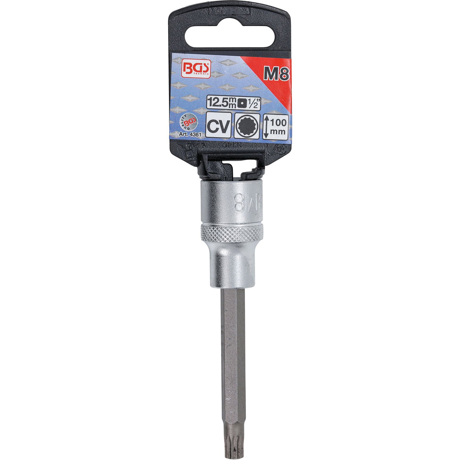 BGS Douille à embouts | longueur 100 mm | 12,5 mm (1/2