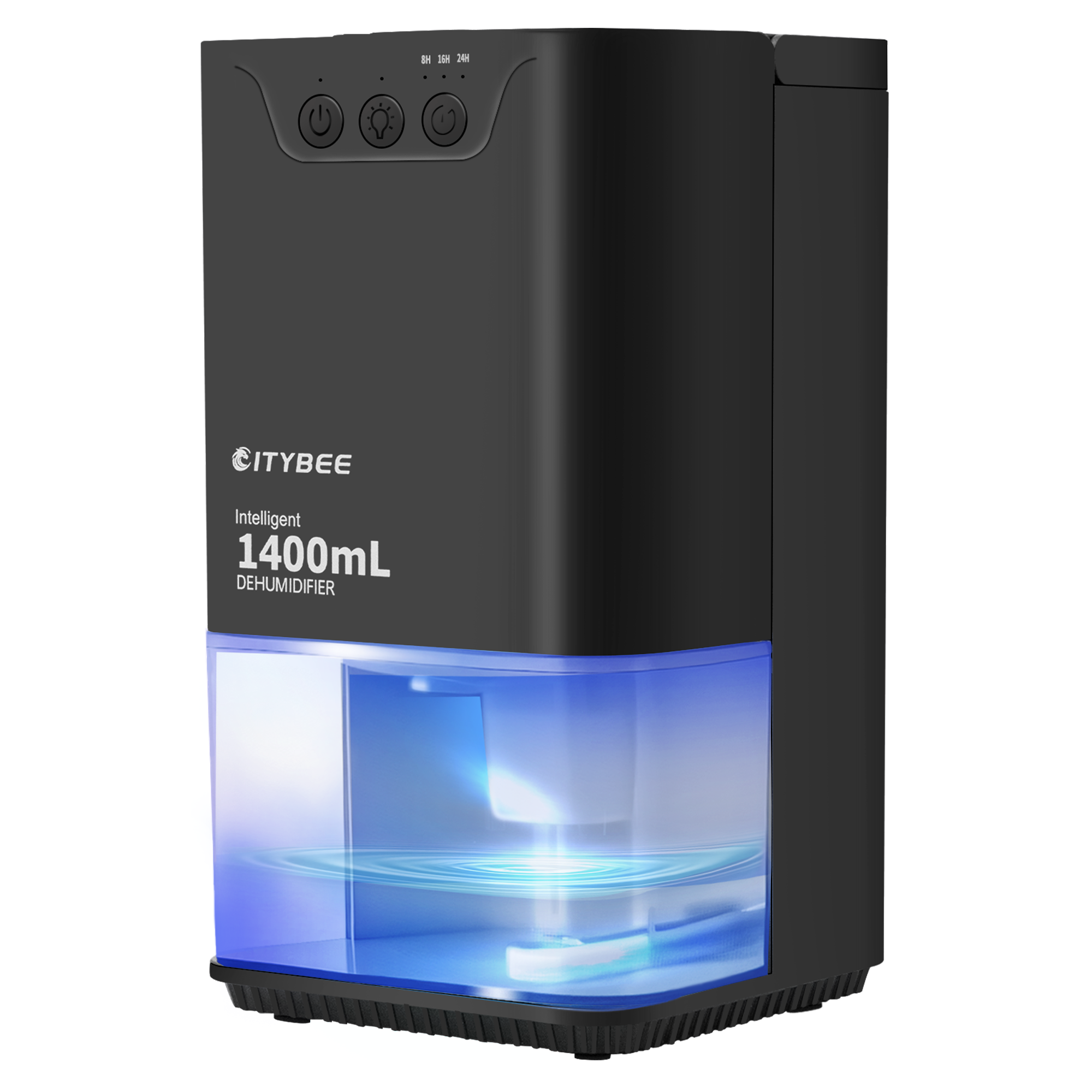 Déshumidificateur 1800ml Avec LED 7 Couleurs - Silencieux, Minuterie, Fonction Décongélation - Salle De Bain, Cave