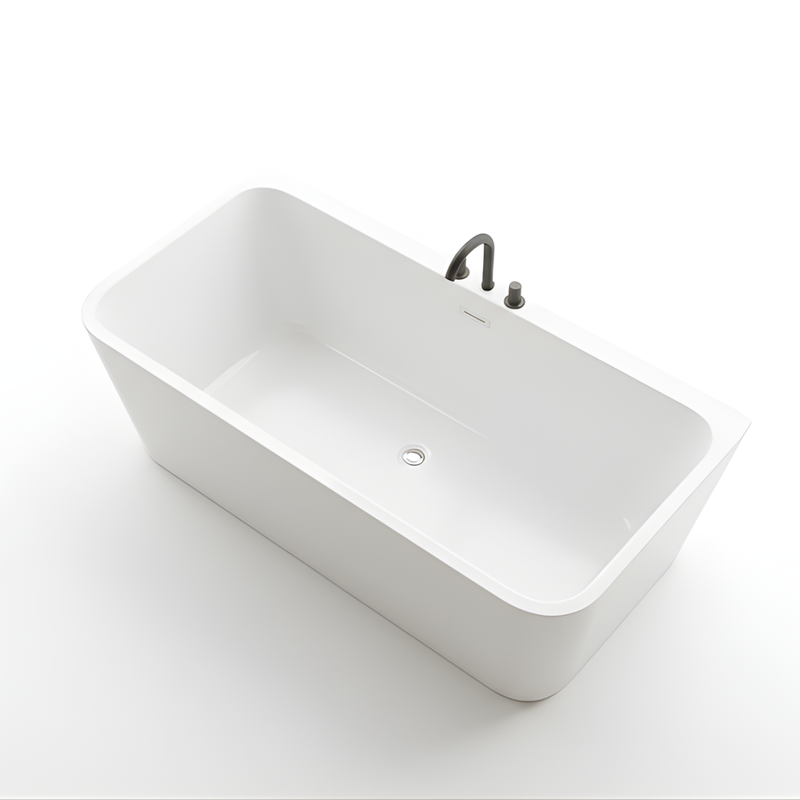 Baignoire îlot avec vidage – 170 x 75 cm – Blanc brillant – MIRABELLE - 3