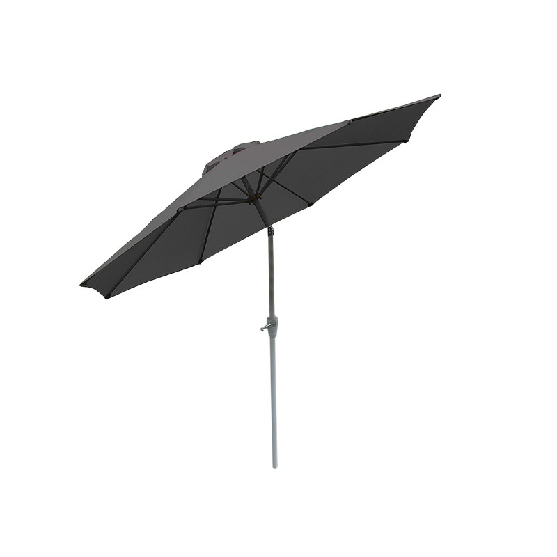 Parasol ogrodowy N18, parasol ogrodowy, Ø 2,7 m, regulowany, poliester/aluminium 5 kg ~ antracytowy