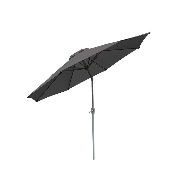 Parasol ogrodowy N18, parasol ogrodowy, Ø 2,7 m, regulowany, poliester/aluminium 5 kg ~ antracytowy