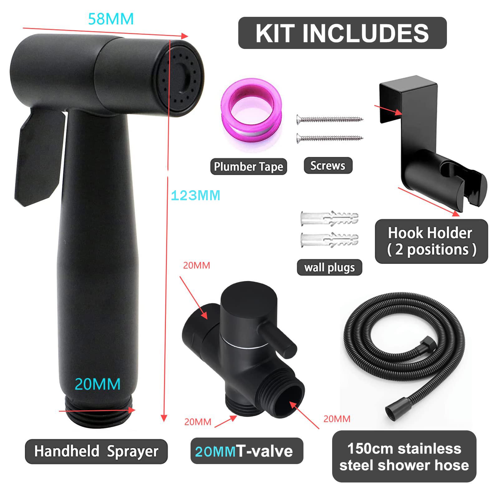 Ducha De Mano Para Bidé - Acero Inoxidable Con Pulverización Ajustable, Ideal Para Higiene íntima, Postparto O Movilidad Reducida