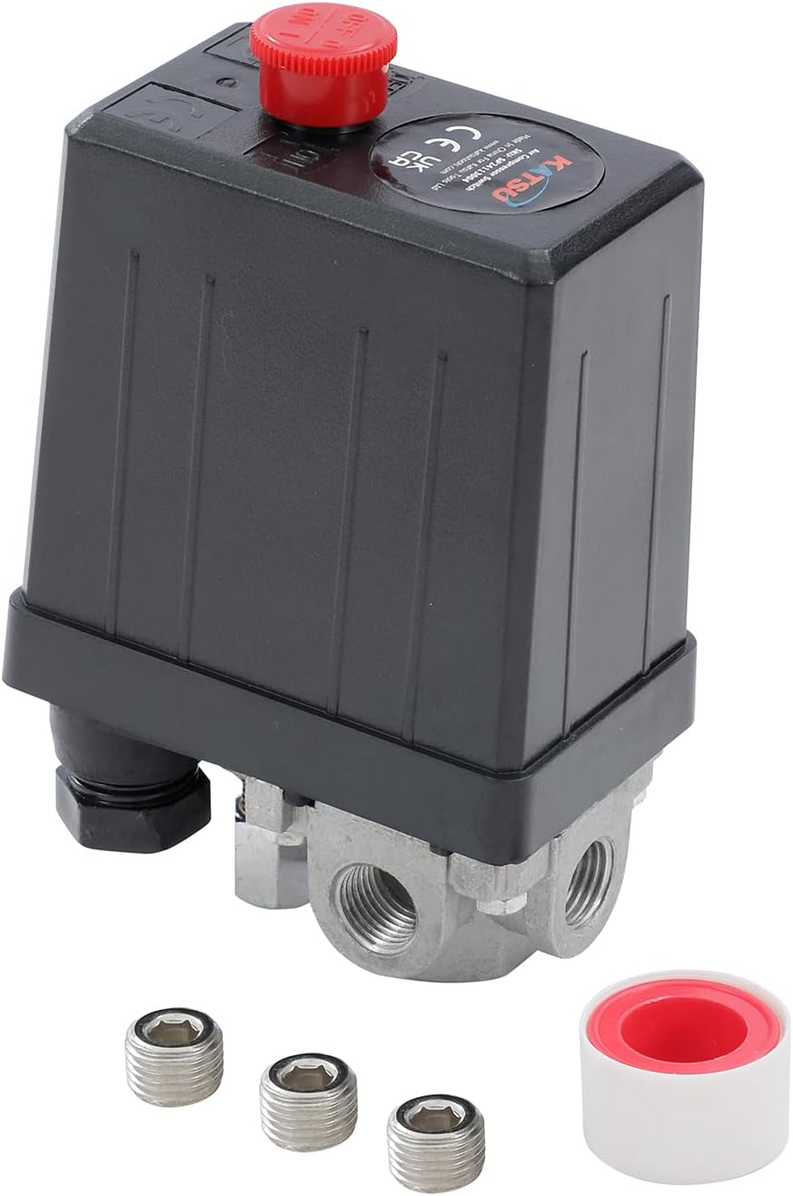 COMPRESSEUR D'AIR PRESSOSTAT 4 Ports Vanne De Contrôle Régulateur Kit EUR 38,39 - PicClick FR