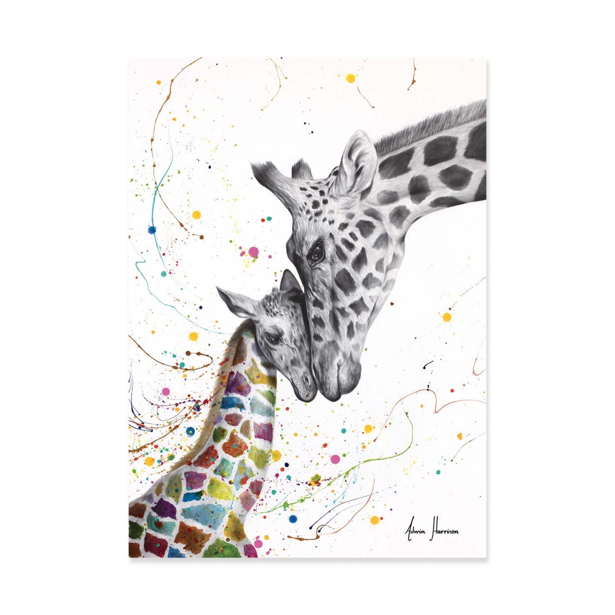 Art-poster - celebration of love - ashvin harrison - 30 x 40 cm