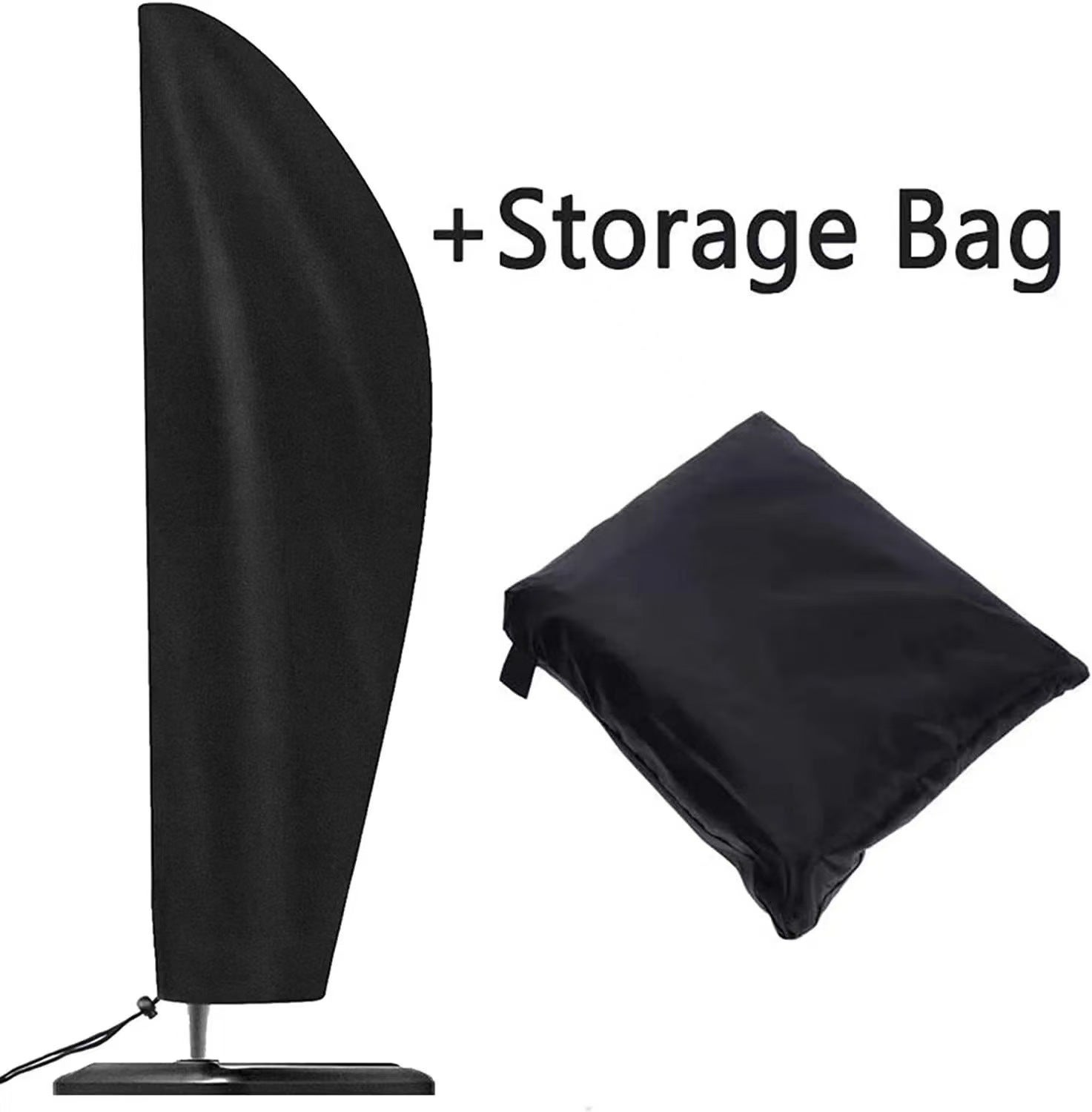 Pokrowiec na parasol Cantilever, Tkanina Oxford Pokrowiec ochronny, wiatroodporny, anty-UV, odporny na rozdarcia (265 x 40/70/50 cm)