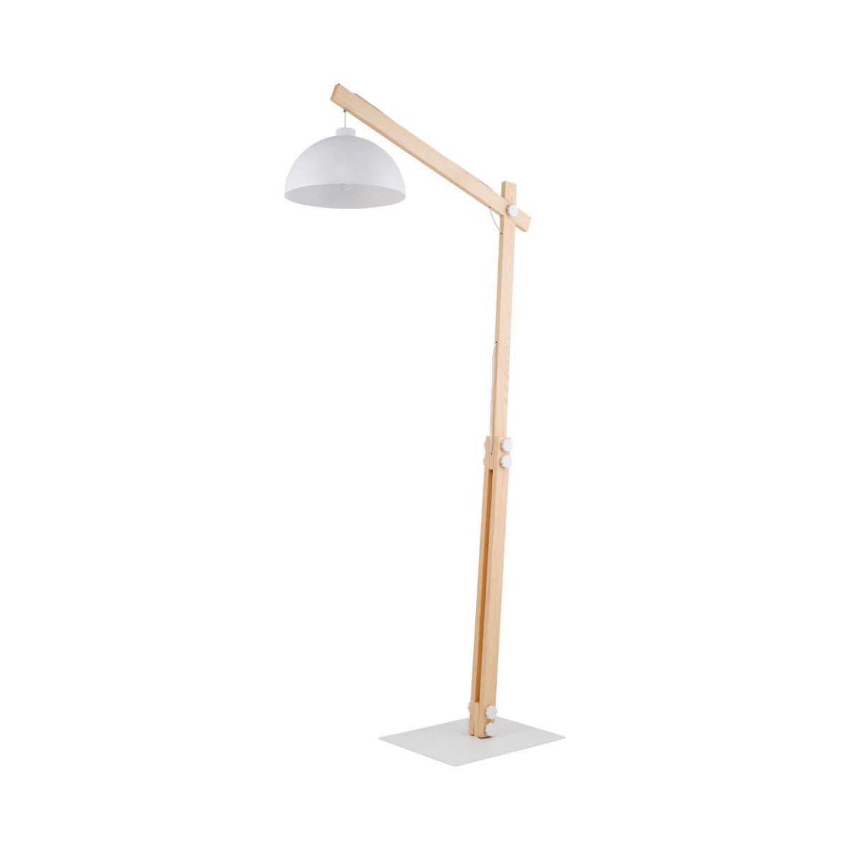 Lampa podłogowa stojąca Oslo biała 1xE27x15W wym: 180 x 35 x 80 cm metal TK Lighting
