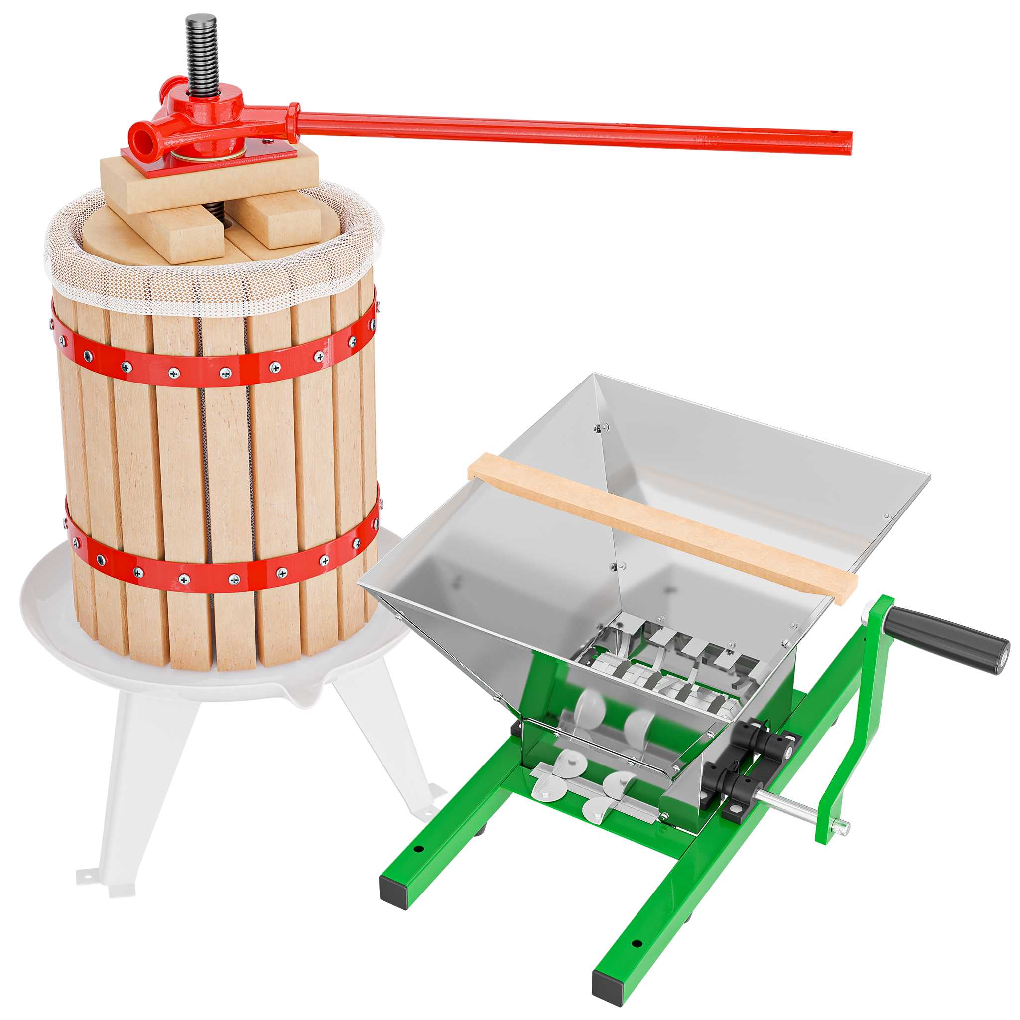 Kit Presse et Broyeur à fruits – capacité 7 L / 6 L – avec Entonnoir en ...