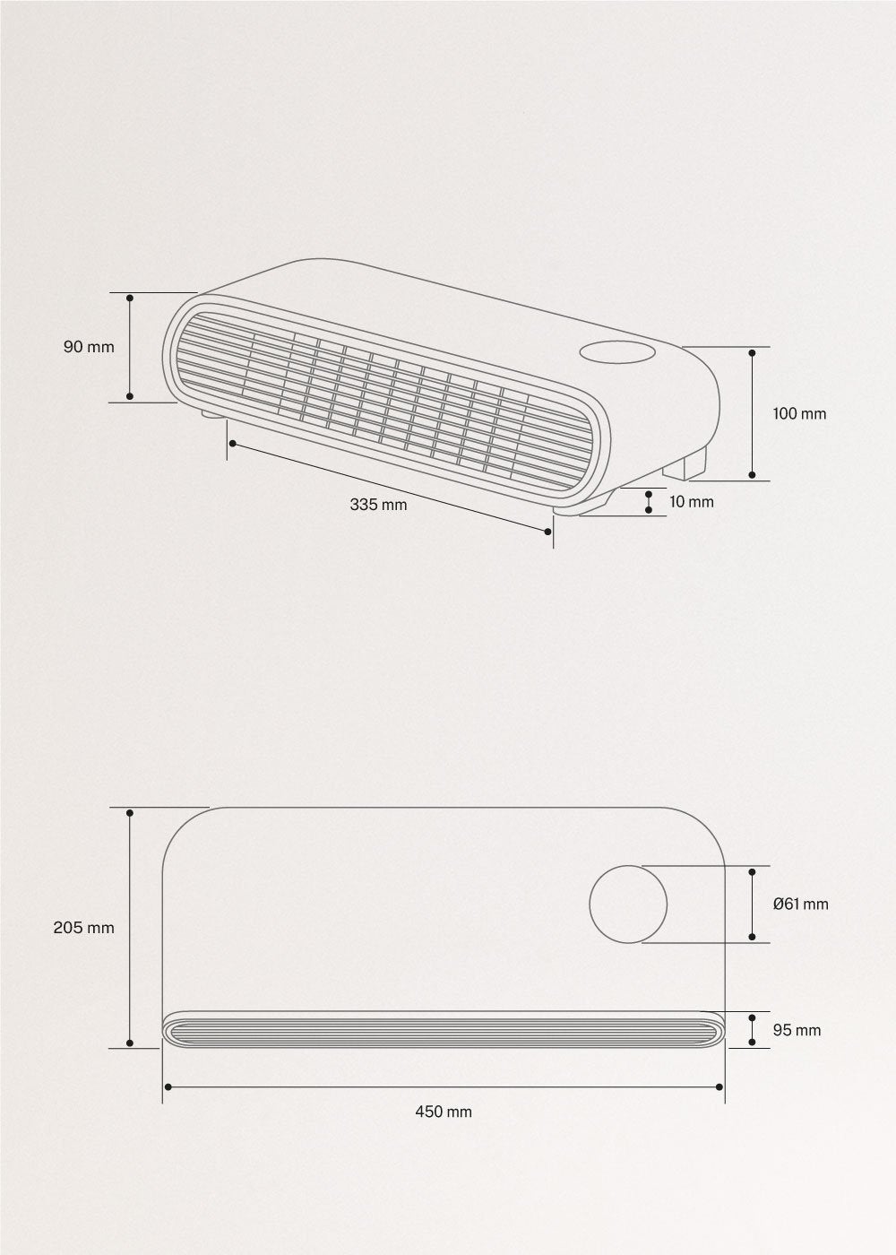 CREATE - WARM WALL PRO - Aquecedor de cerâmica de parede ou chão com WiFi - 8