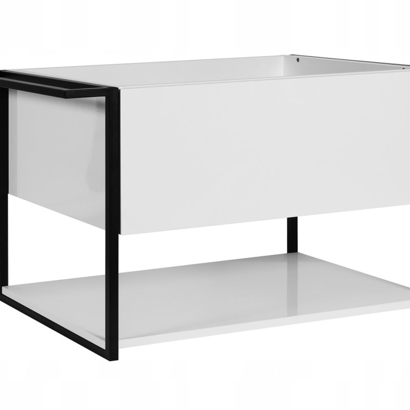 Szafka łazienkowa LOV 80 cm biały połysk lakierowana wisząca szuflada