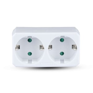 Adaptateur De Prise De Voyage Petit 10A Avec 2 Prises 10A 2P+T Et 1