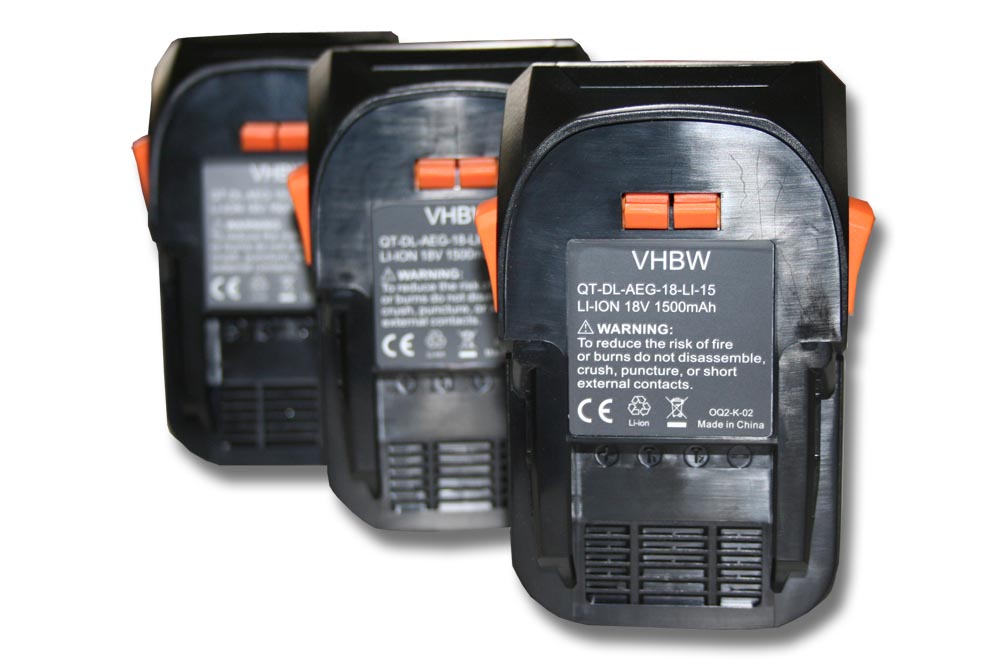 Vhbw 3x Batteries remplacement pour AEG L1850R, L1850R-X4, L1890RHD ...