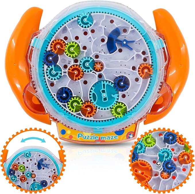 Flipper Enfant Yuandream Labyrinthe 3D Maze, Puzzle De Labyrinthe 3D Pour Enfants Avec Deux Billes En Acier, Cadeaux De Jouets éducatifs Pour Garçons Et Filles (Blue Tricky Bille