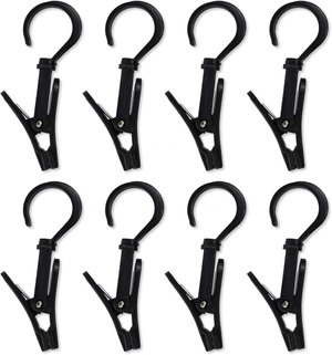 10 Ganci Portaoggetti Per Tende Da Sole In ABS, Facili Da Installare, Adatti A Canali Universali, Organizer Per Accessori Auto - 3