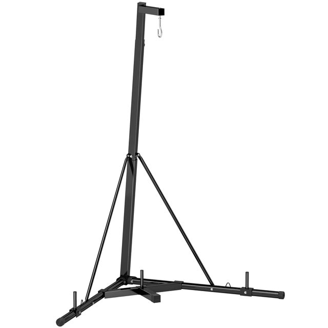 Suporte para Saco de Boxe SPORTNOW Aço Preto 170x90x182-225 cm