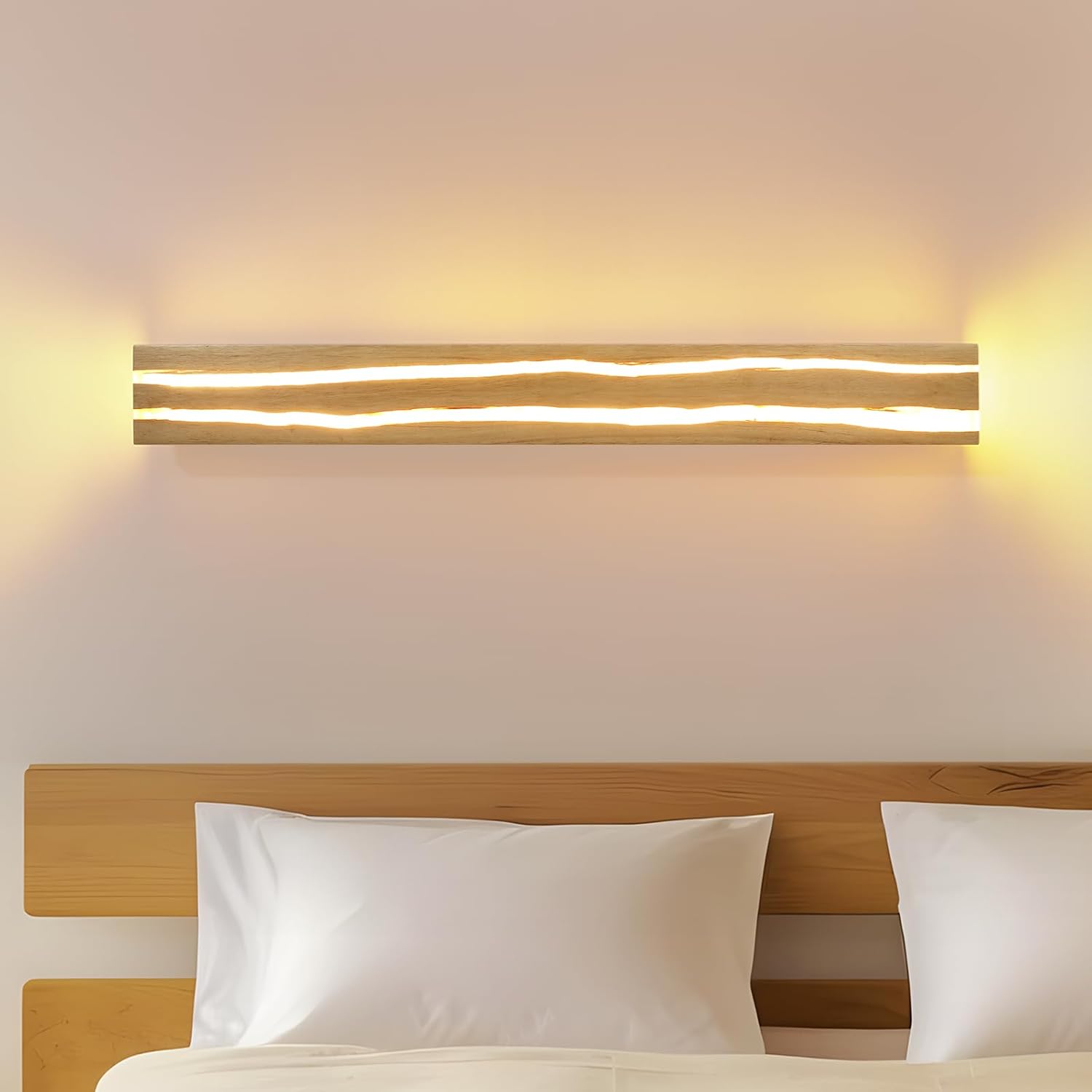 ZMH Kinkiet LED 80cm 13W 3000K nowoczesny do sypialni na schody i korytarz