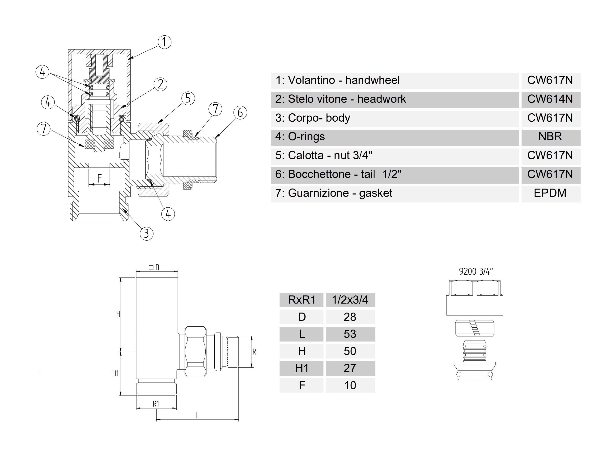 Valvole Termostatiche Angolari Nichelate 3/8x16 - Universali Per Termosifoni Dietro Porte, Kit Completo - Foto 7