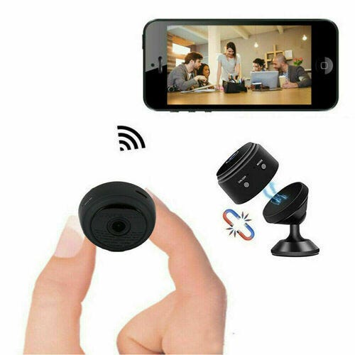 Mini Telecamera Spia IP Wireless 64GB 1080P HD – Pulsante, Fai Da Te, La Più Piccola Per Interni/Esterni
