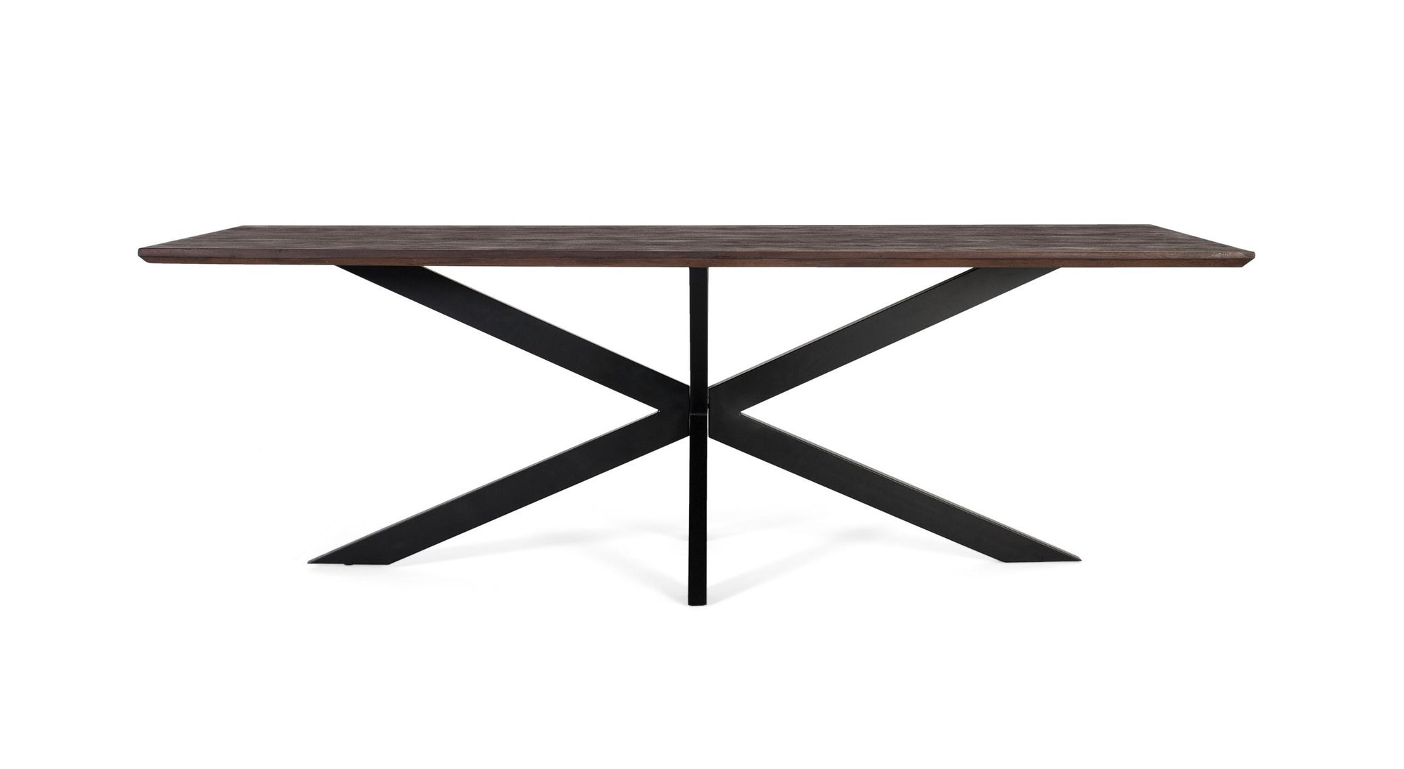 Stoły jadalne z drewna akacjowego, 230 cm, w nowoczesnym stylu rustykalnym, 76x230x100 GYC