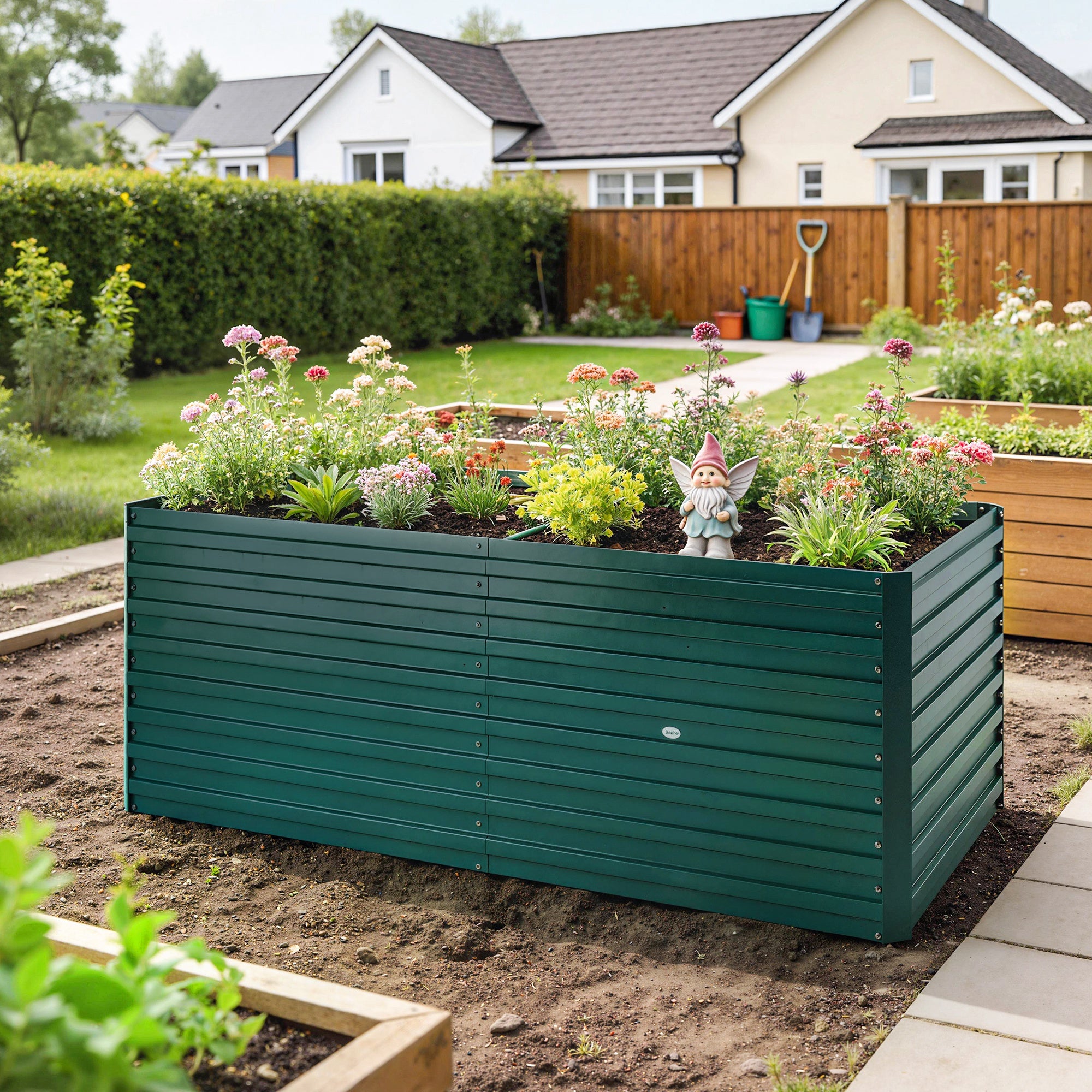 Carré potager acier galvanisé Outsunny - 2