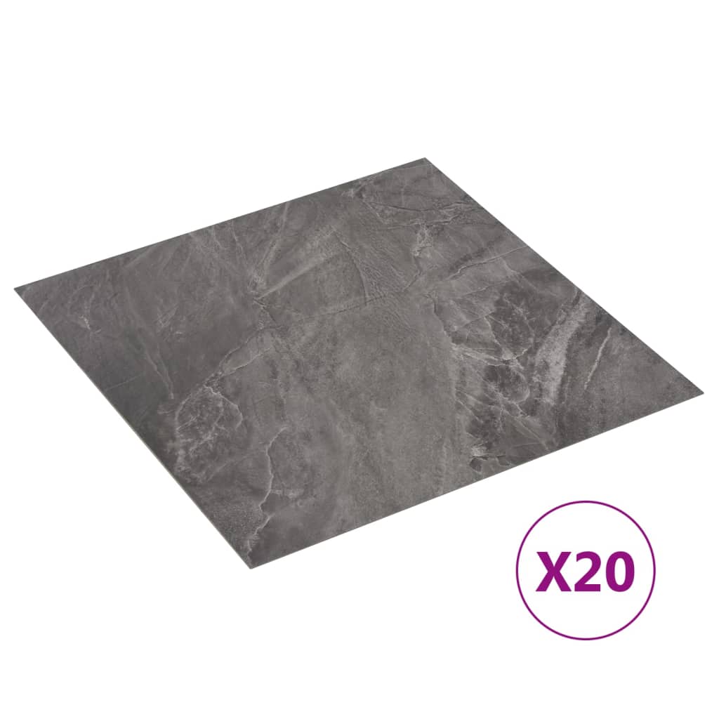 20 piezas lamas de suelo autoadhesivas | tarimas de suelo | tarimas autoadhesivas pvc 1,86 m² patrón negro cfw47560