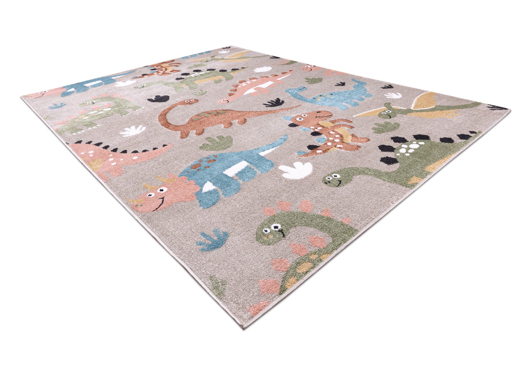 Dywan FUN Dino dla dzieci, dinozaury beż 280x370 cm - 3