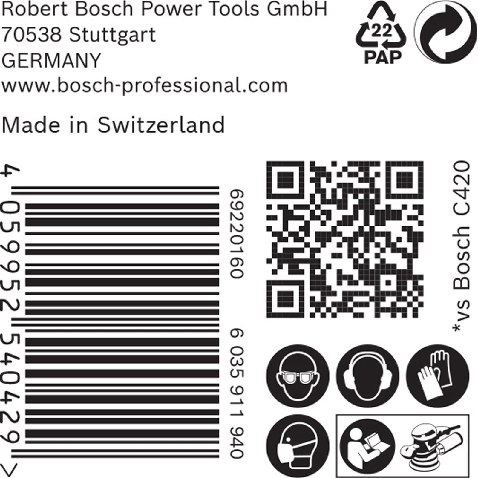 Bosch Professional 50x Abrasivi a Rete Expert M480 per Legno Duro, Vernice su Legno, Ø 150 mm, Grana 240, Accessorio Levigatrice Rotoorbitale - 6