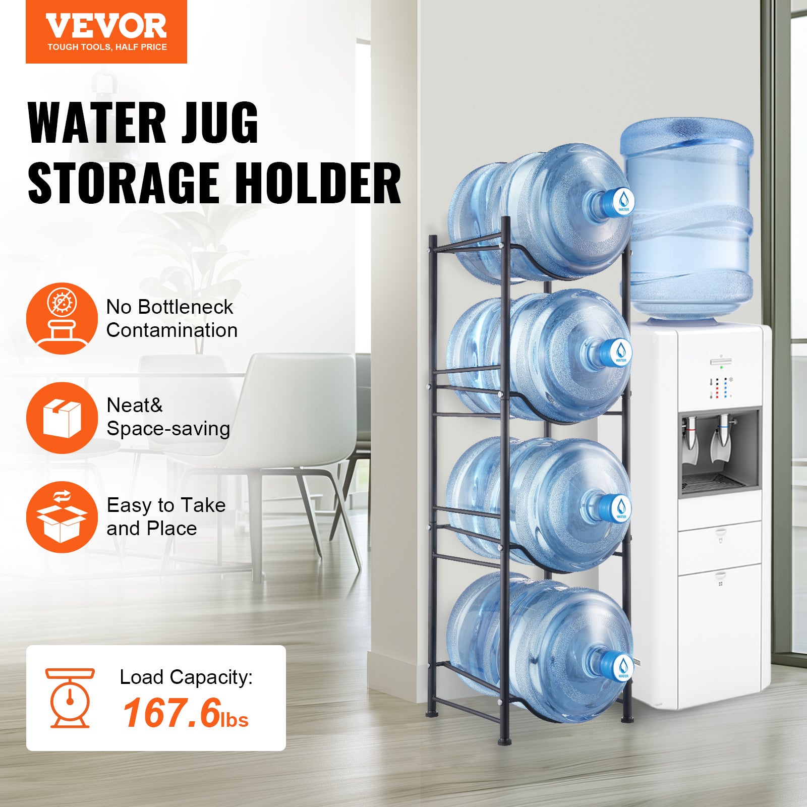 Porte-Bouteilles D'3 À 5 Gallons Avec Distributeur | Bouteille D'Eau