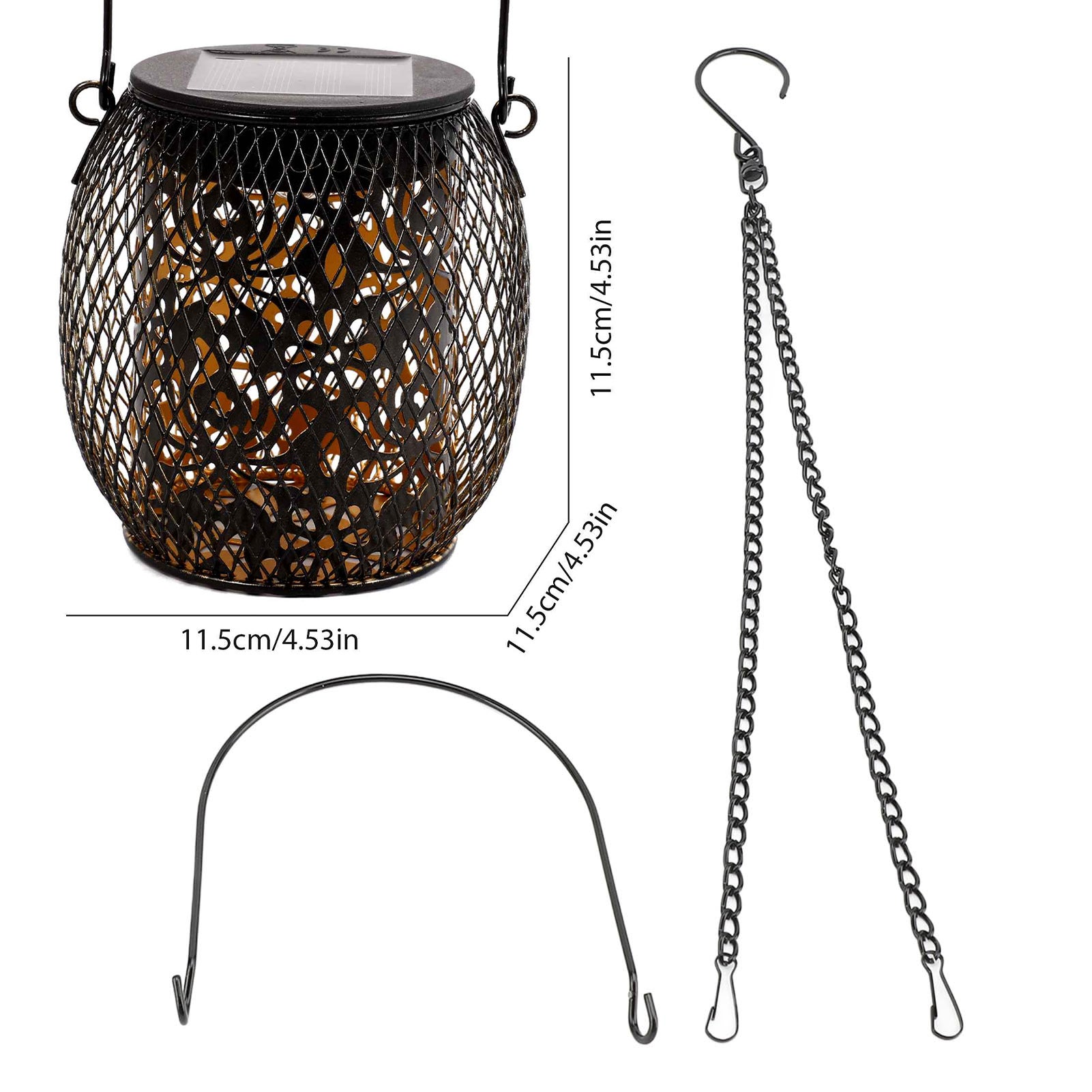 PhilzOps Lampada Solare Giardino Esterno, 4 Pezzi Luci Solari Sentieri Esterni Vintage Bianco Caldo Impermeabile Luci Solari Giardino Decorazione per Cortile Prato Balcone Terra Vialetto Paesaggio