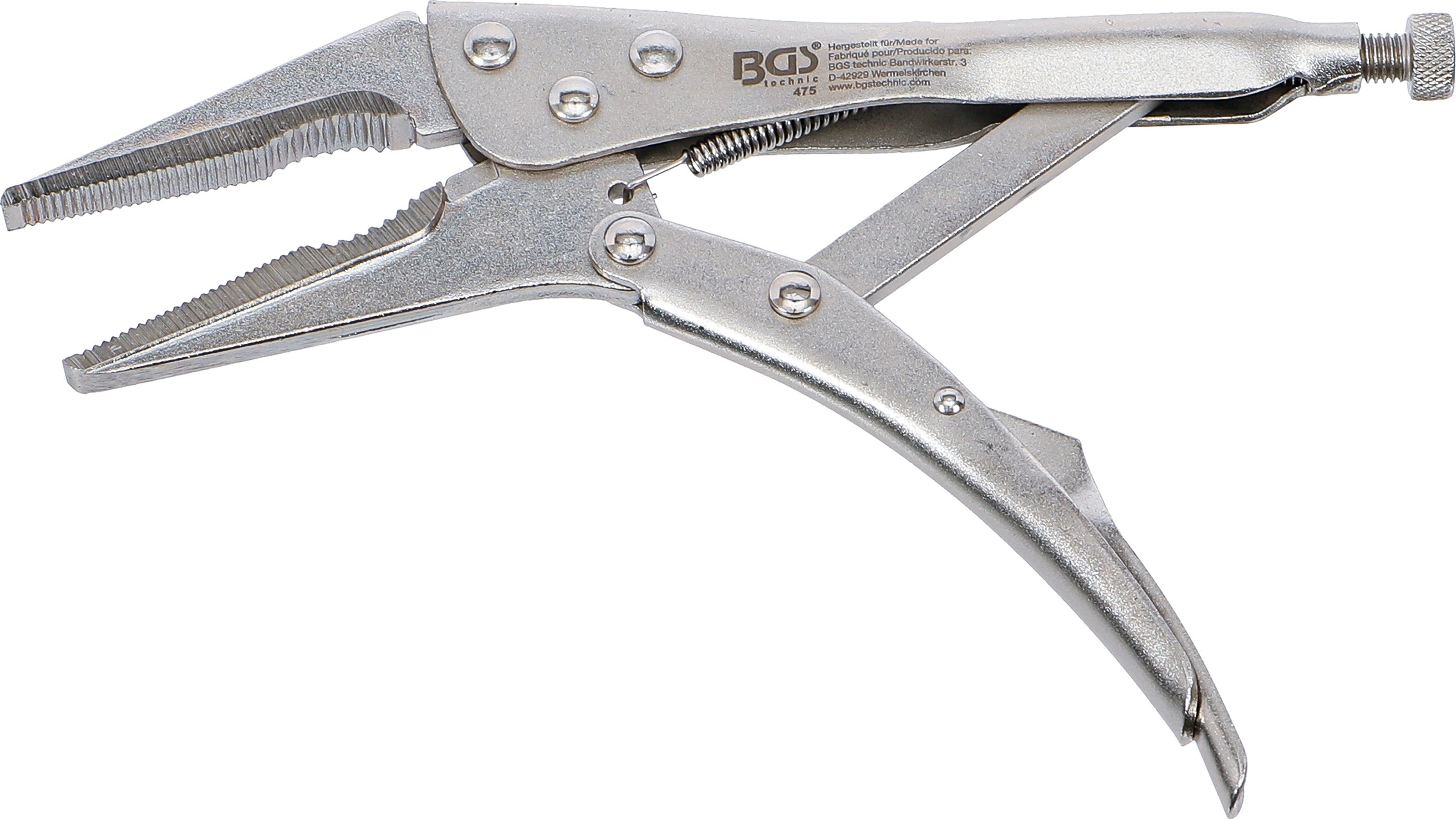 BGS szczypce zaciskowe Langbeck 225 mm - 475