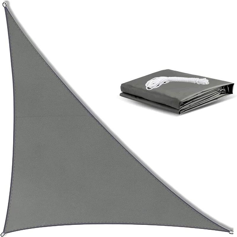 Wodoodporny żagiel przeciwsłoneczny trójkątny 2,4 x 2,4 x 2,4 m markiza z tkaniny przeciwsłonecznej z ochroną UV do ogrodu, tarasu, balkonu, itp.