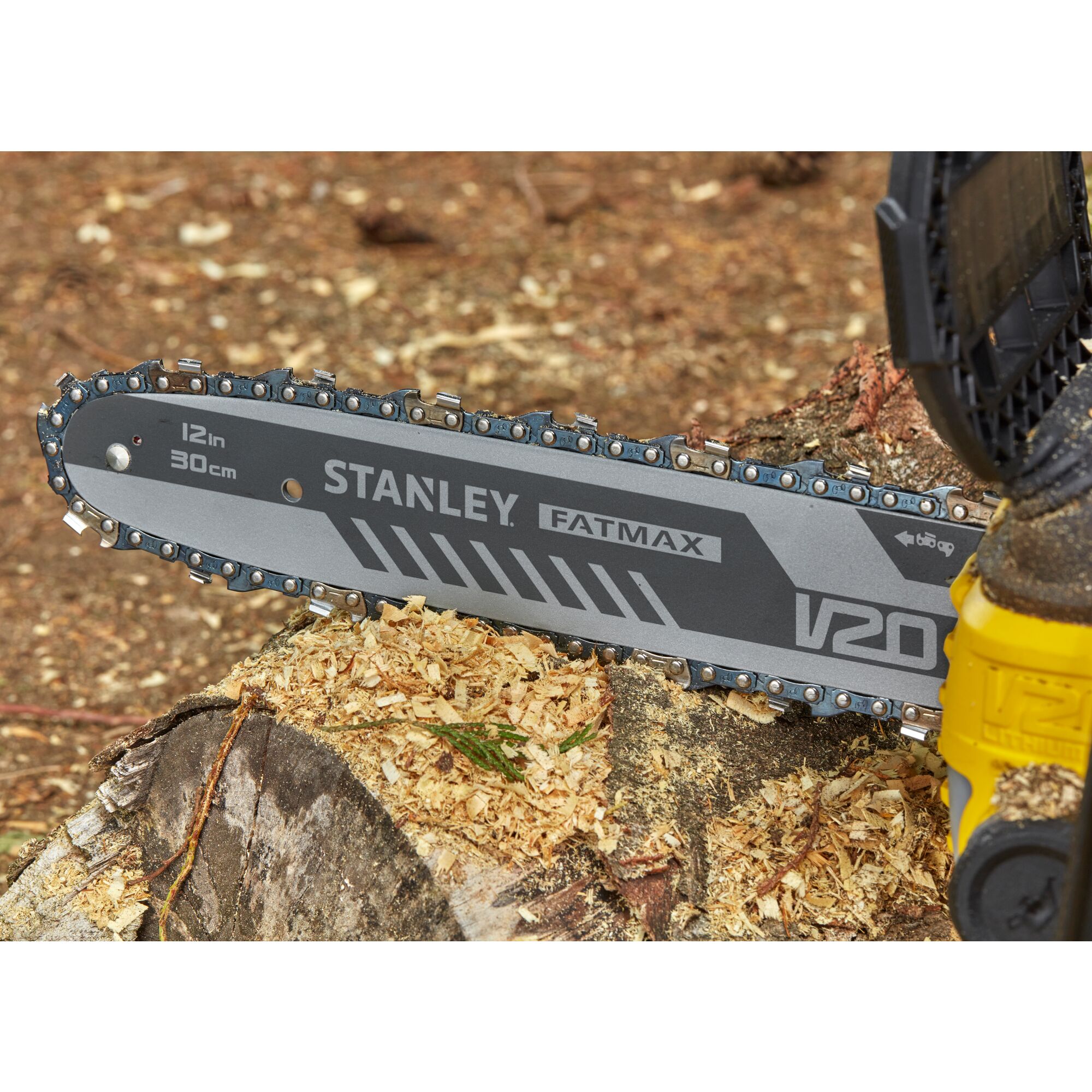Tronçonneuse 35 cm 18V STANLEY FATMAX V20 SFMCCS630M1-QW - 1 Batterie 4Ah + Chargeur - 3