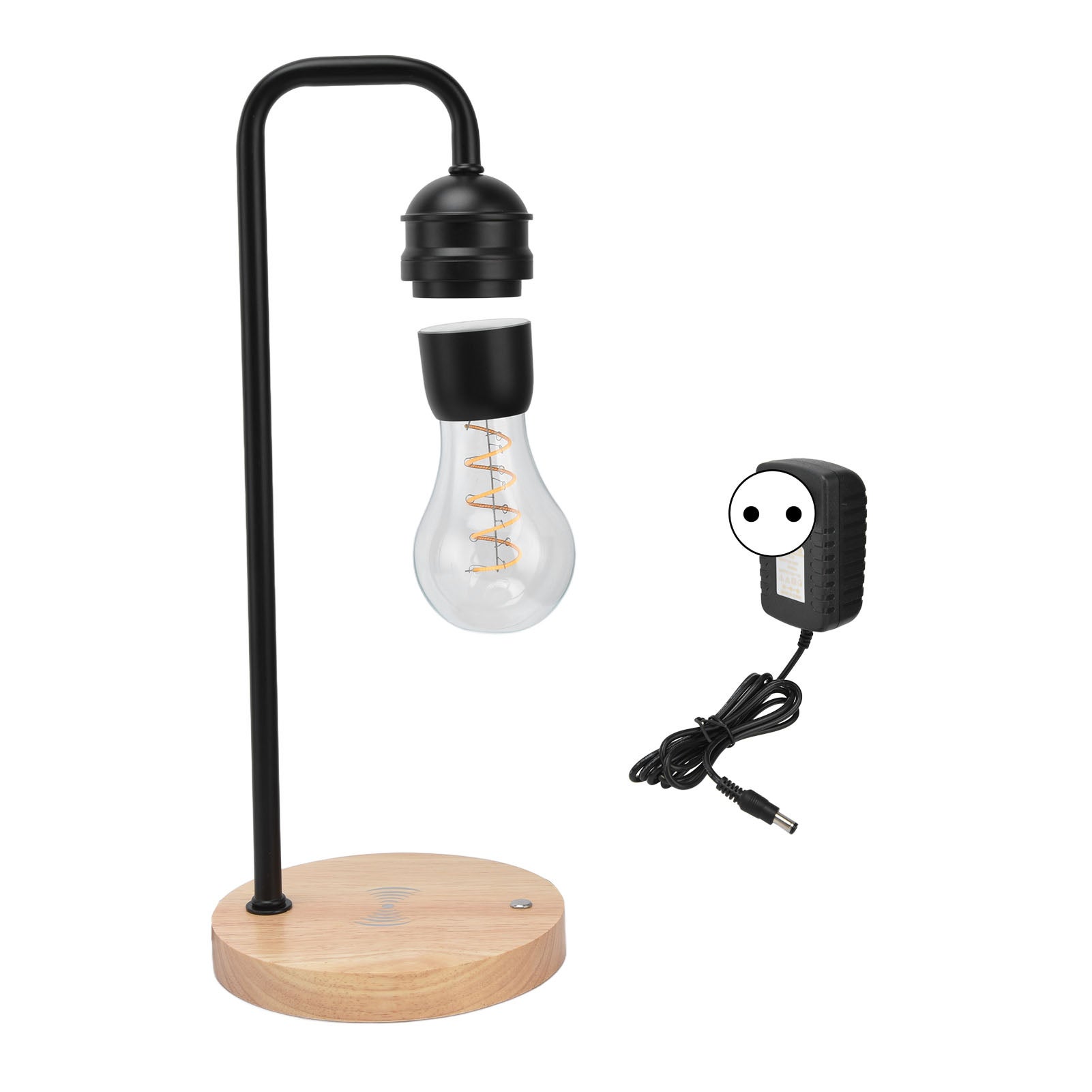 Lampada A Levitazione Magnetica LED - Luce Notturna Con Caricatore Wireless Per Telefono - Foto 5