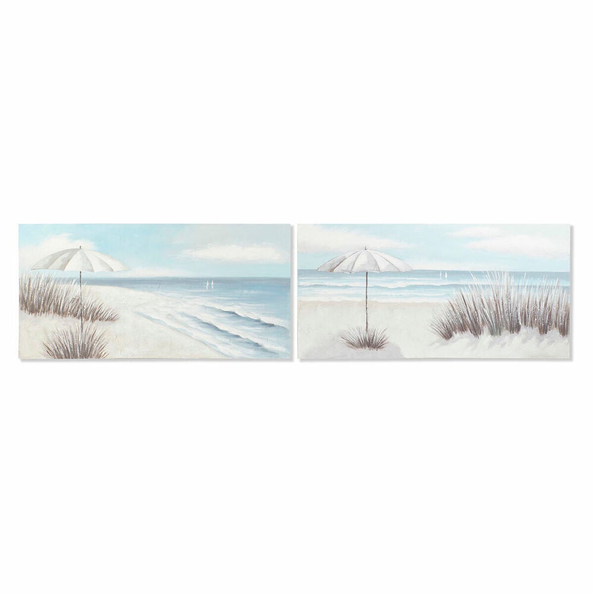 Cuadro dkd home decor 140 x 3 x 70 cm mediterráneo (2 unidades)