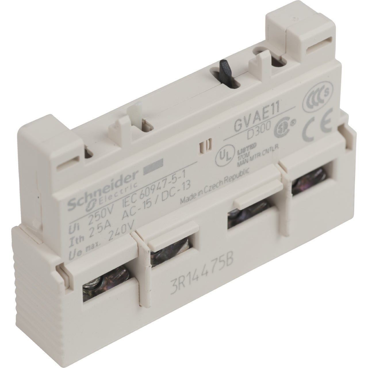 Bloc contact auxiliaire tesys - pour gv2 / gv3 - 2f - 2.5a - schneider ...