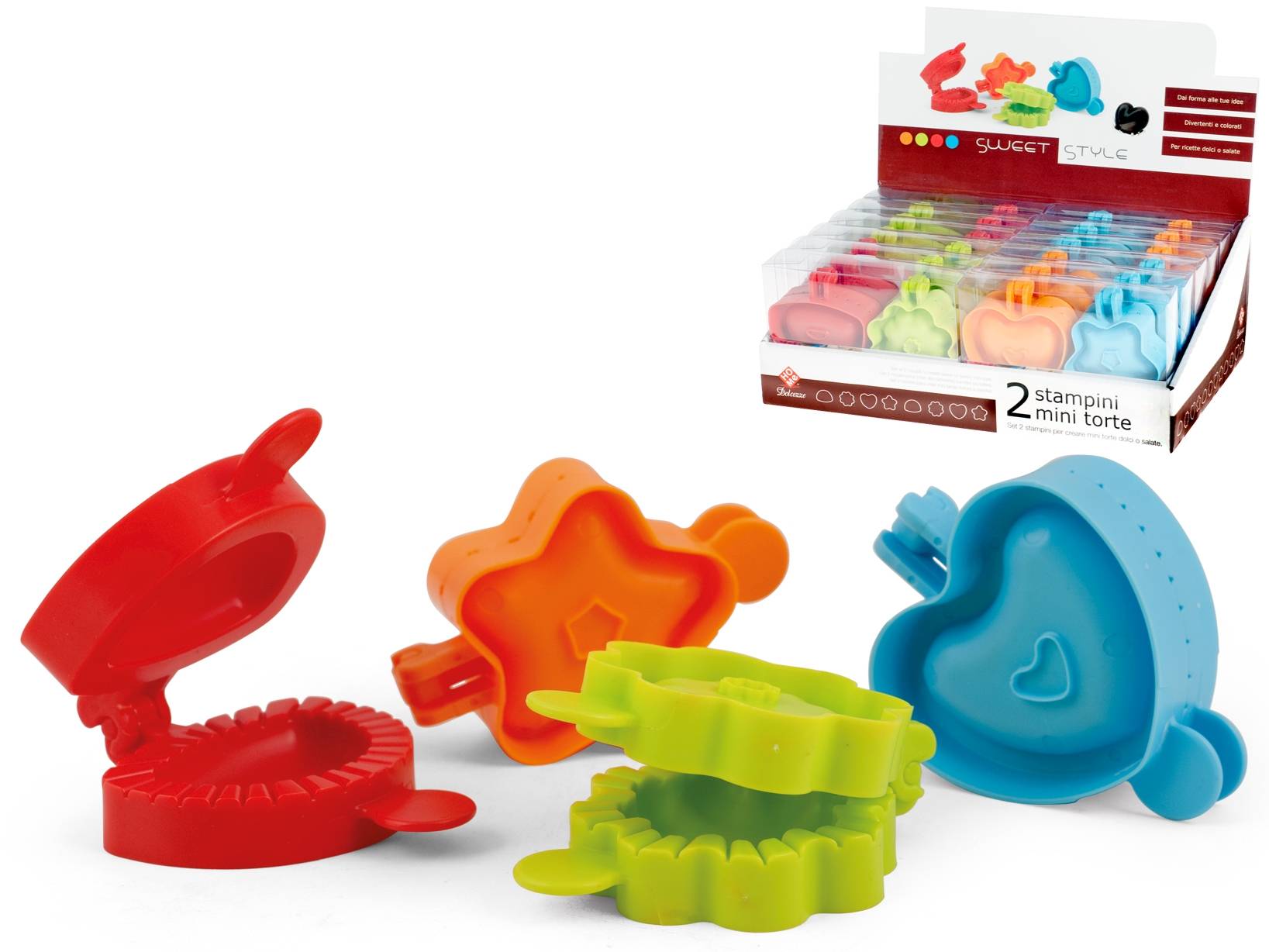 HABI Cake Design Confection 3 Petits Moules à Expulsion