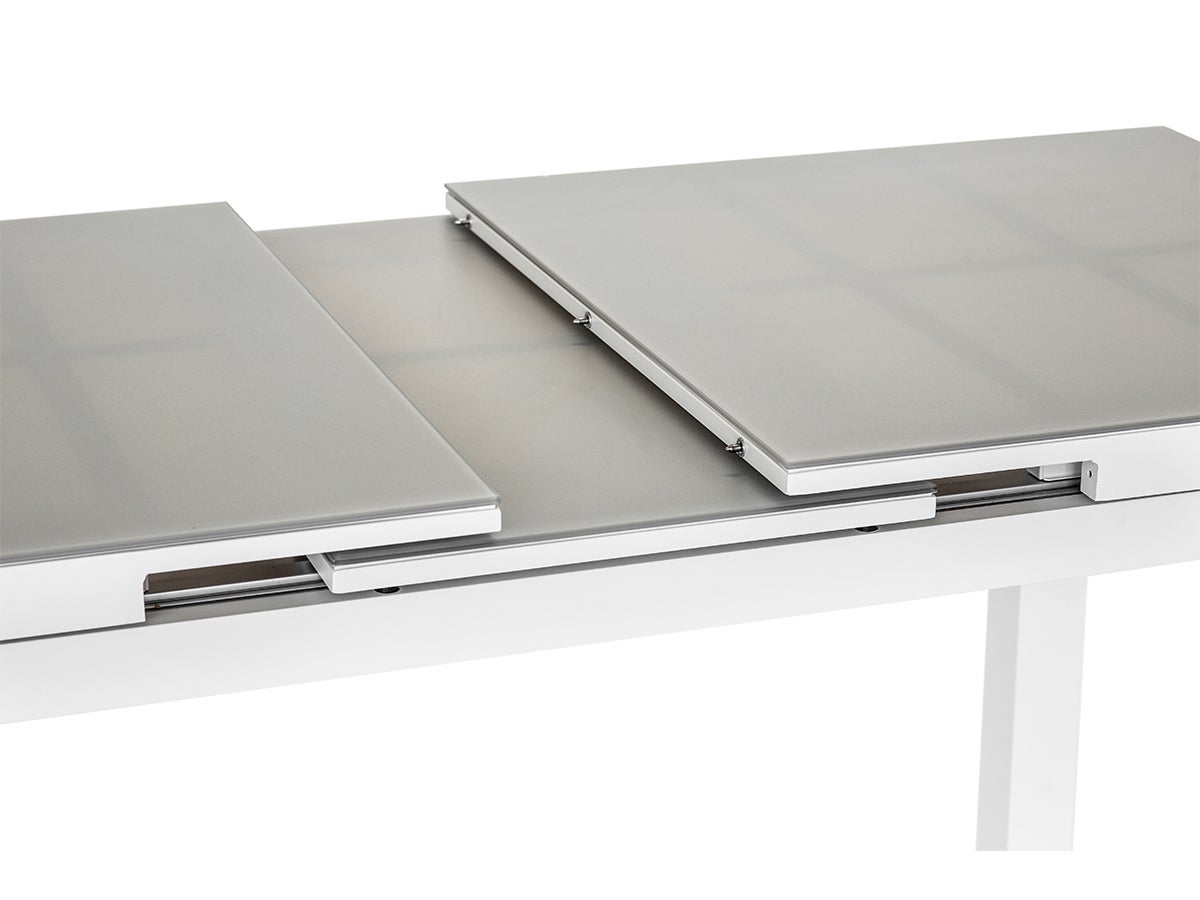 Table de jardin extensible 8-10 personnes Ibiza gris perle JARDILINE 180/240 cm - 5