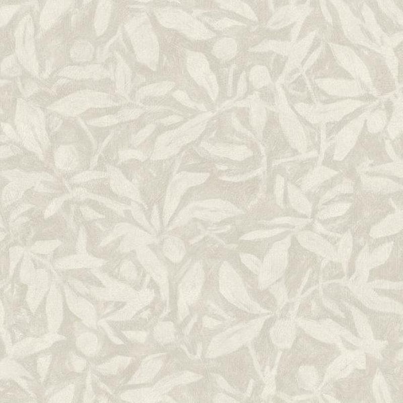 Papel pintado hojas beige - 53 cm x 10.05 m - borastapeter