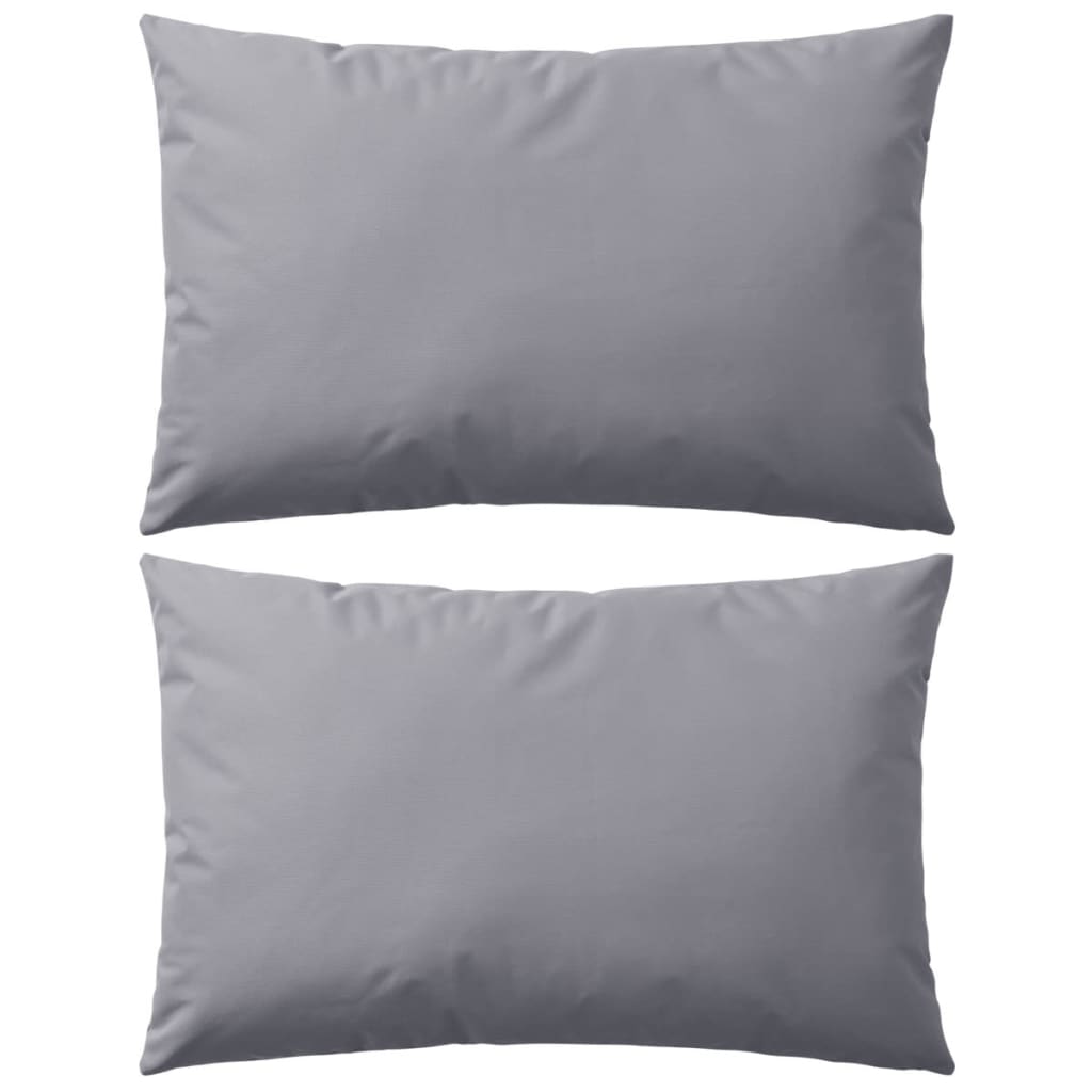 Maison exclusive - cojines para exteriores 2 unidades 60x40 cm gris