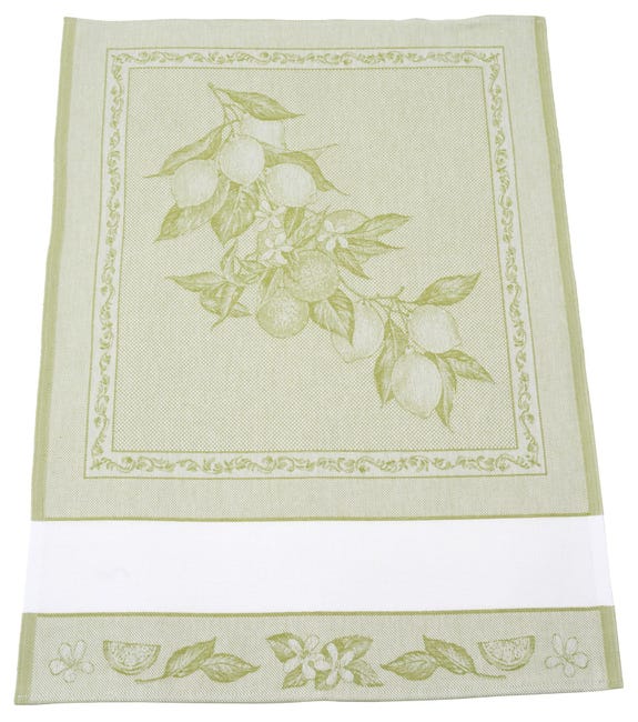 Set 2 Canovacci Ricamo Limoni - Tela Aida 55 Fori, Cotone, Made In Italy, 60x80cm - Foto 9