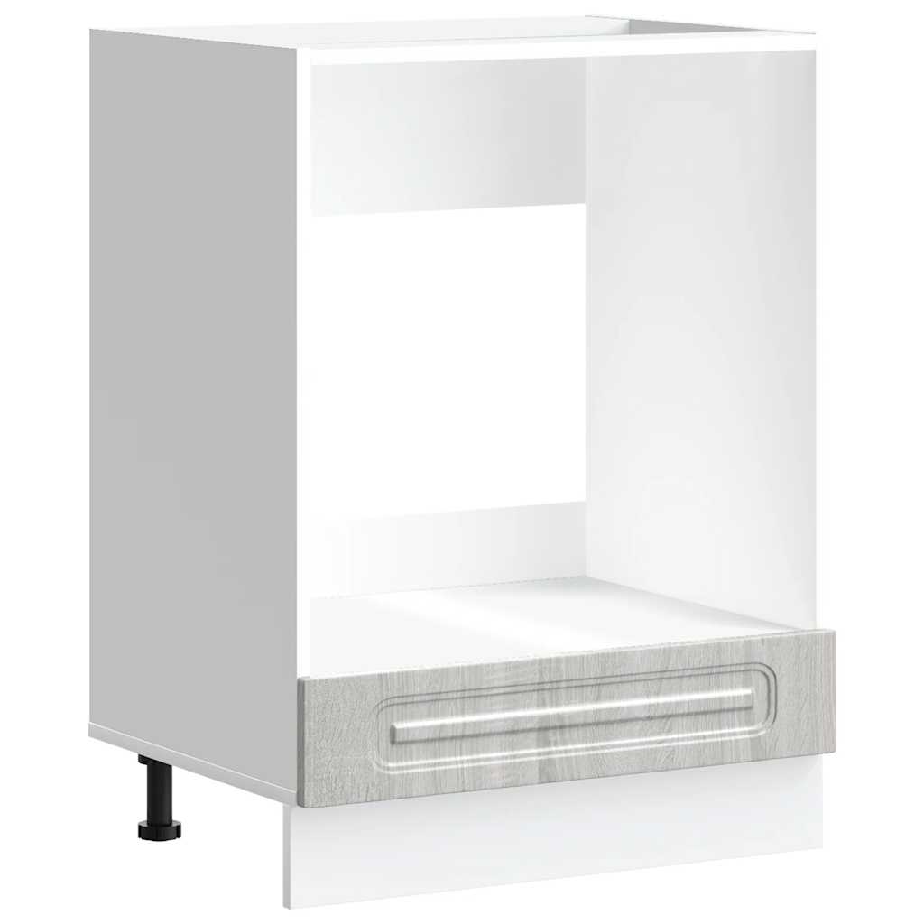 Mueble de horno kalmar gris sonoma madera reconstituida