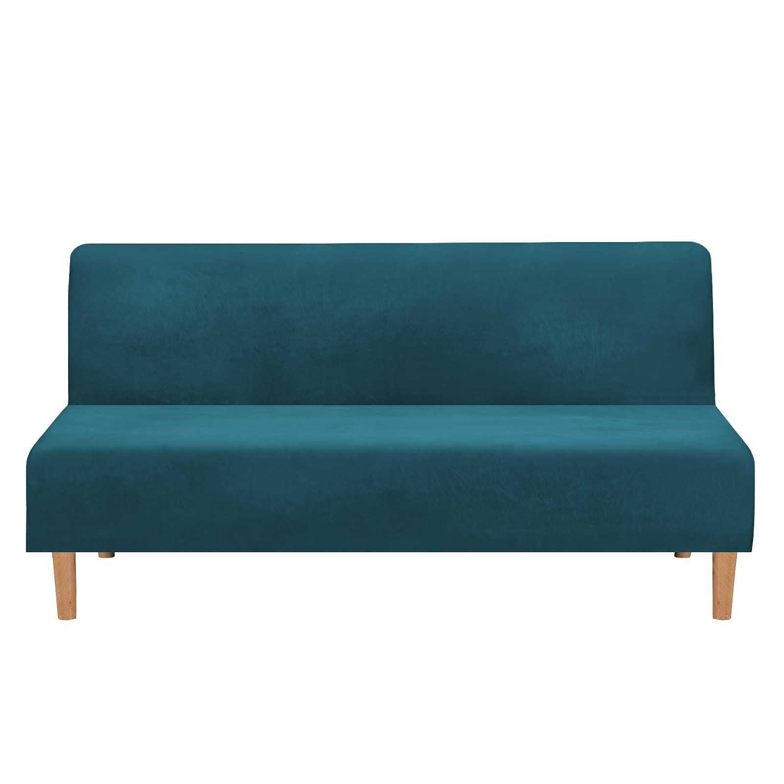 Copridivano senza braccioli futon elasticizzato - 3 posti Blu | Leroy Merlin