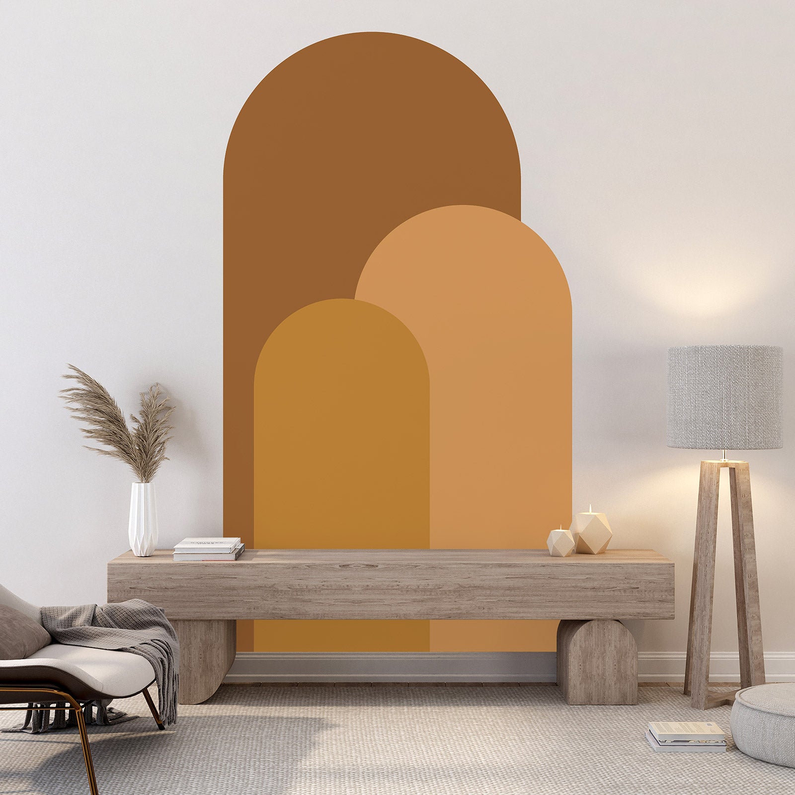 Stickers Arches - Design - Adhésif + Protection MATE - Largeur 130 x Hauteur 244 cm - 3