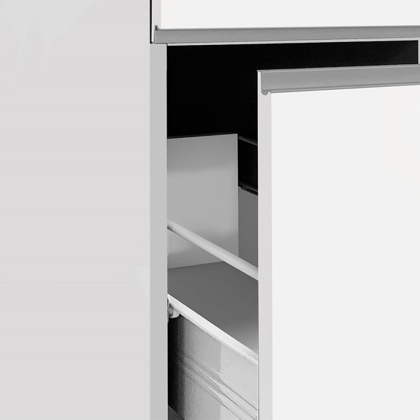 Meuble de cuisine moderne avec 2 tiroirs à épices 30x60x164,5 Trym - 8